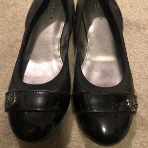 Coach Chelsea Black Leather Patent Leather Flat 8